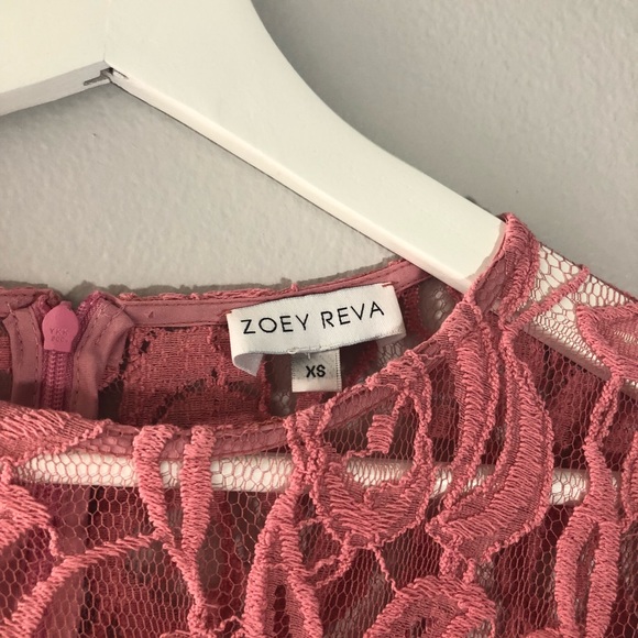 Zoey Reva pink lace romper - Picture 4 of 5